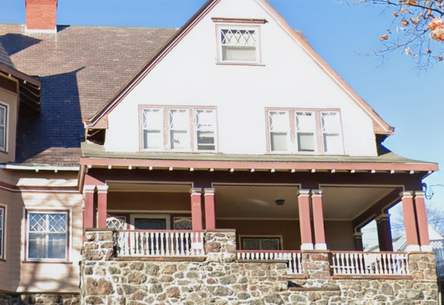 Front porch on single-family dwelling